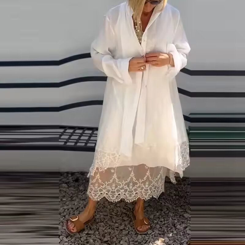Astraea | Two-Piece Maxi Dress & Cardigan Set