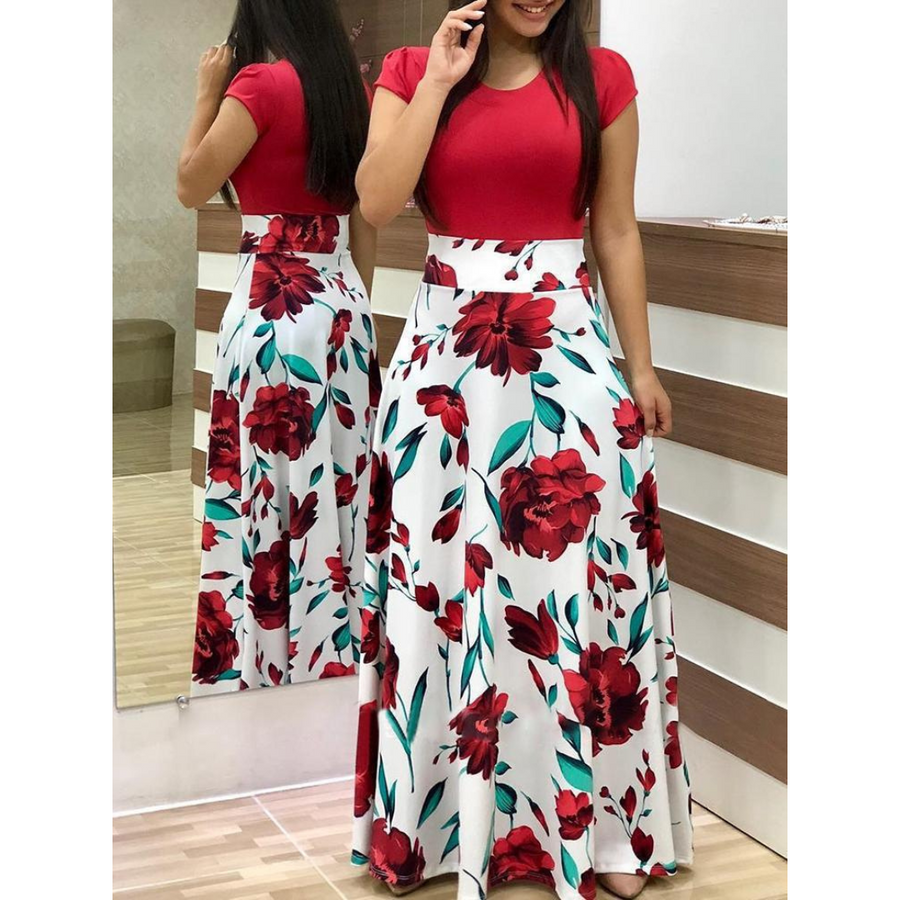 Evalise™ | Elegant Floral Bodycon Maxi Dress