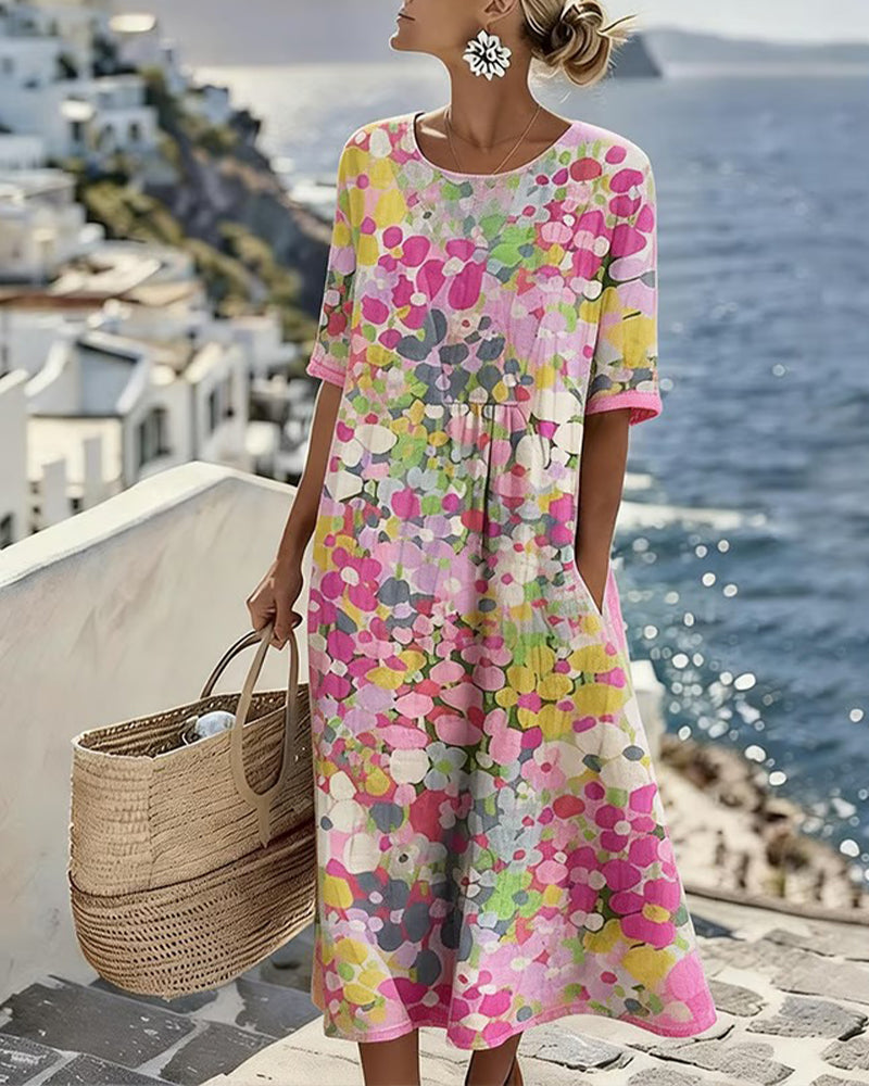 Aisling | Flowy Floral Midi Dress
