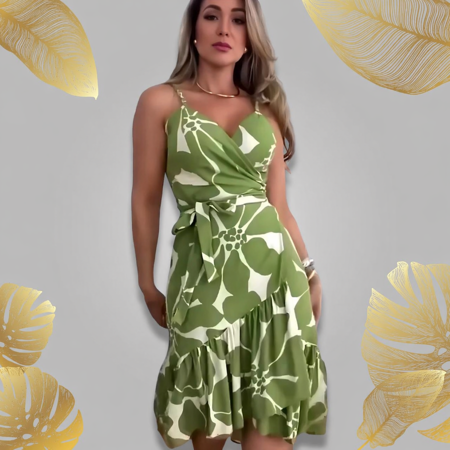 Elarae | Bohemian V-Neck Maxi Dress