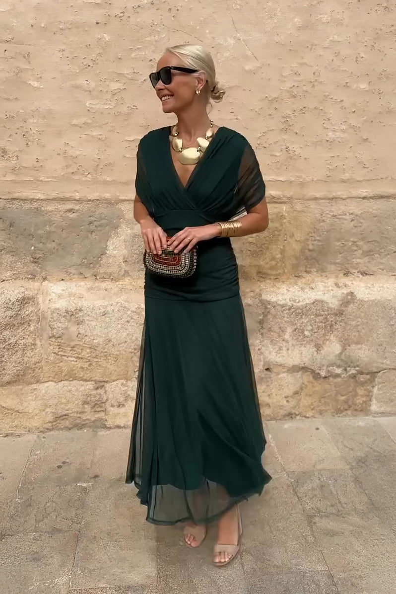 Aislinn | Elegant V-Neck Maxi Dress