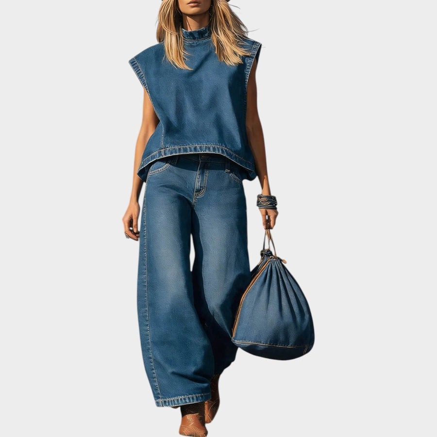 Zola | Modern Denim Two-Piece Set