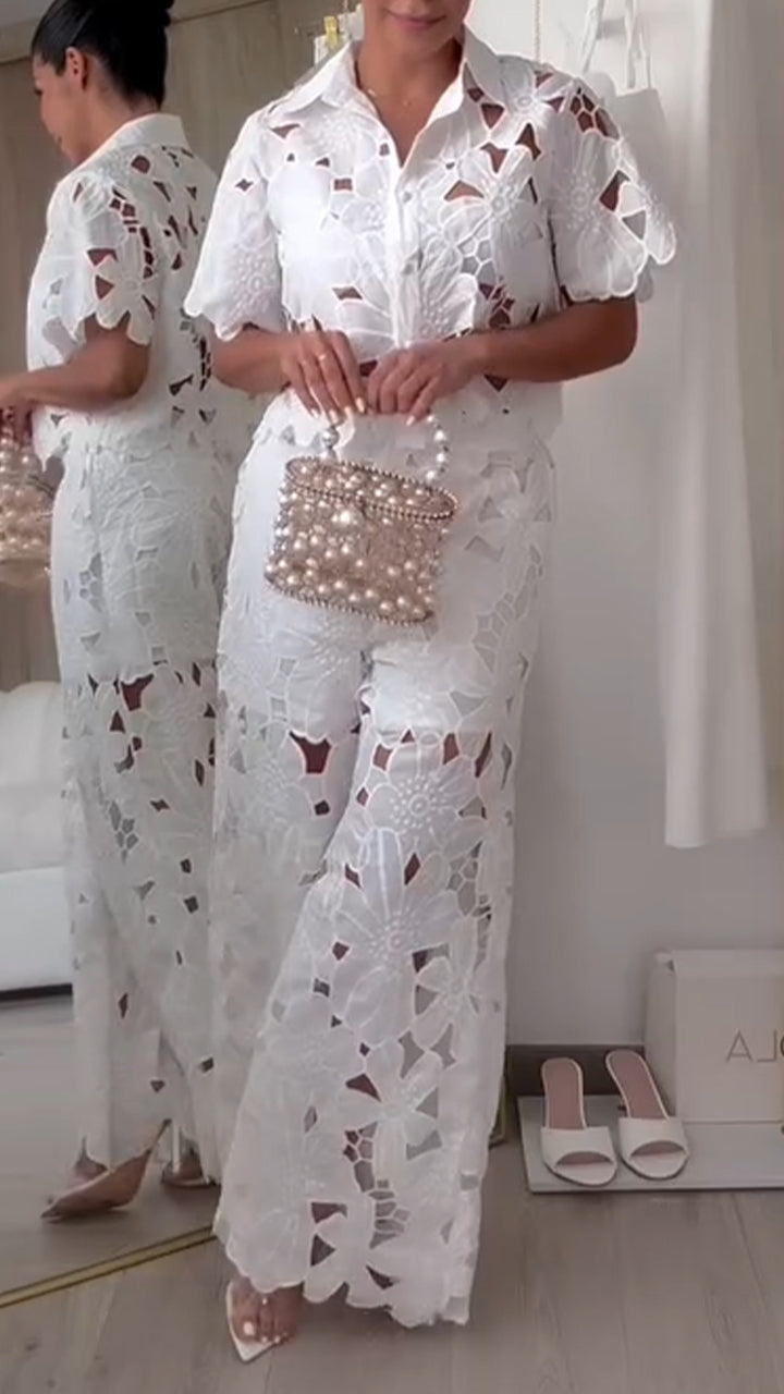 Malini | Delicate Lace Two-Piece Set