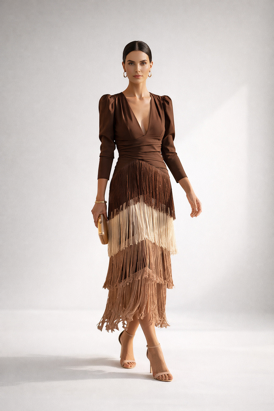 Aislinn | Fringed Midi Dress