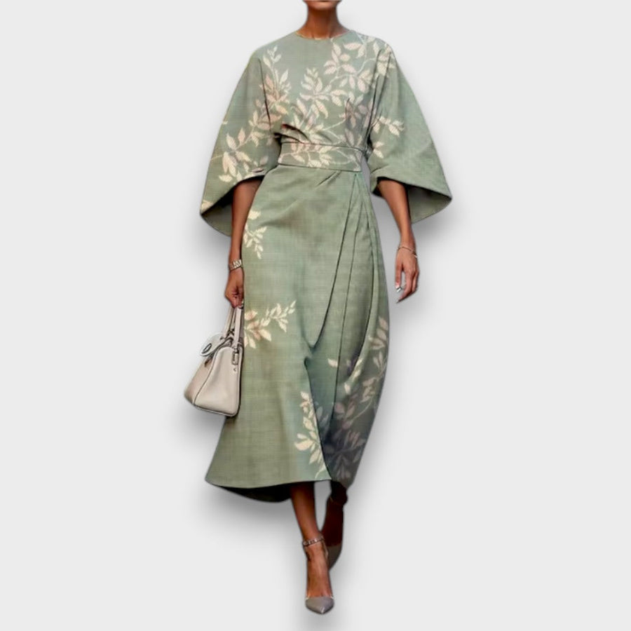 Adelphia | Elegant Floral Maxi Dress