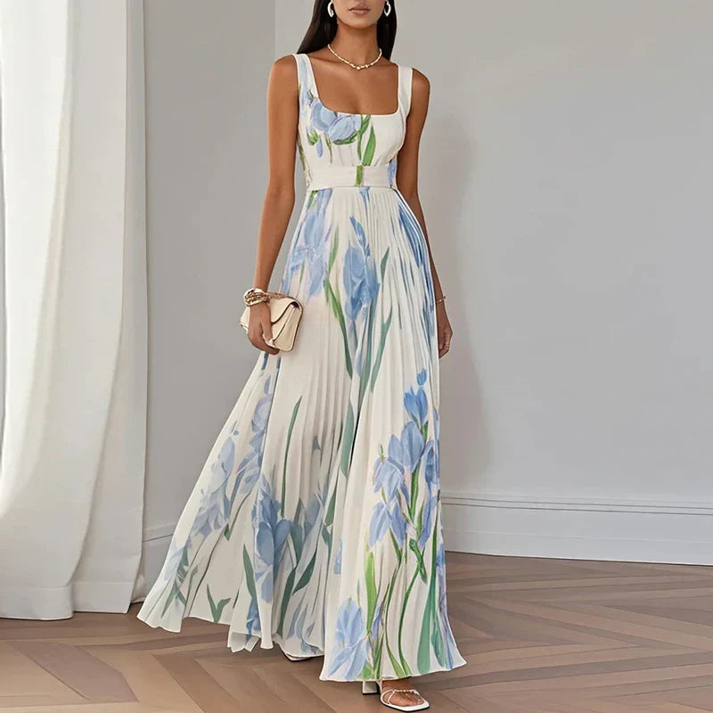 Serena | Feminine Floral Slimming Maxi Dress