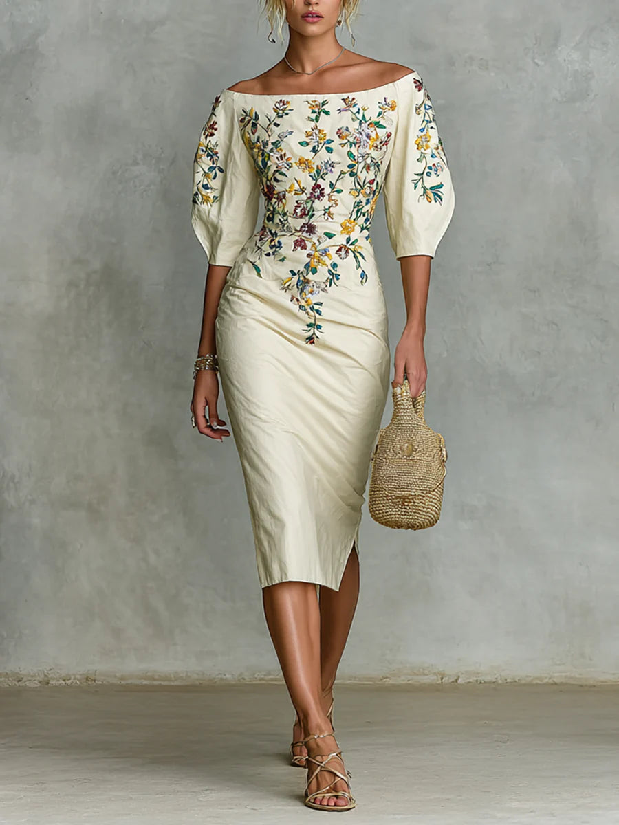 Hannah™ Off Shoulder Floral Dress