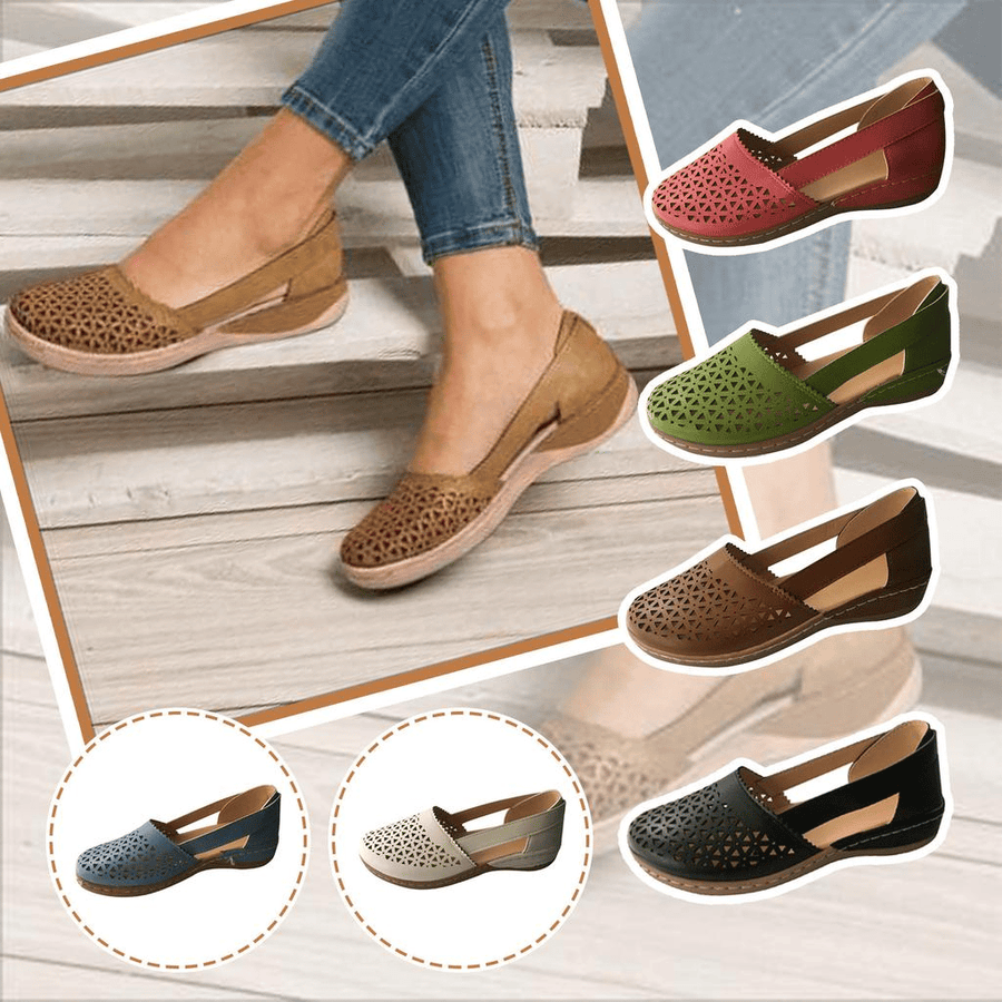 Elena | Orthopedic Hollow-Out Wedge Sandals