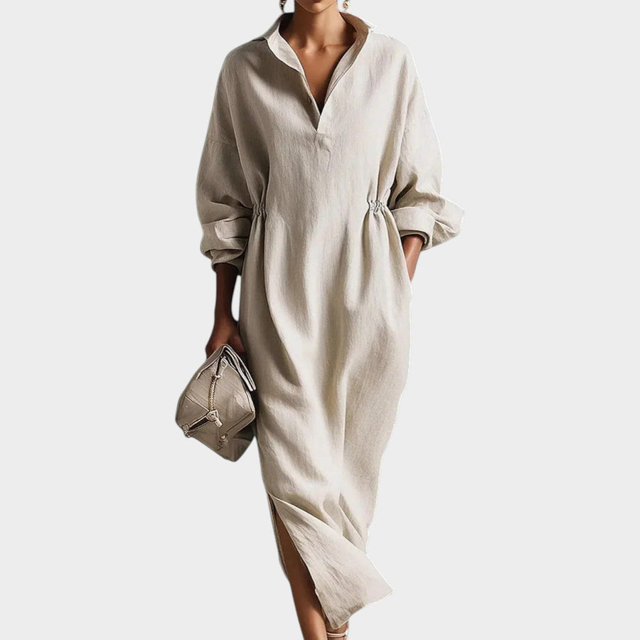 Orlisse | Relaxed Midi Shirt Dress