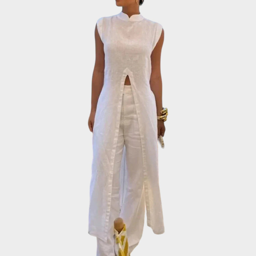 Runa | Sleek High-Neck Two-Piece Set