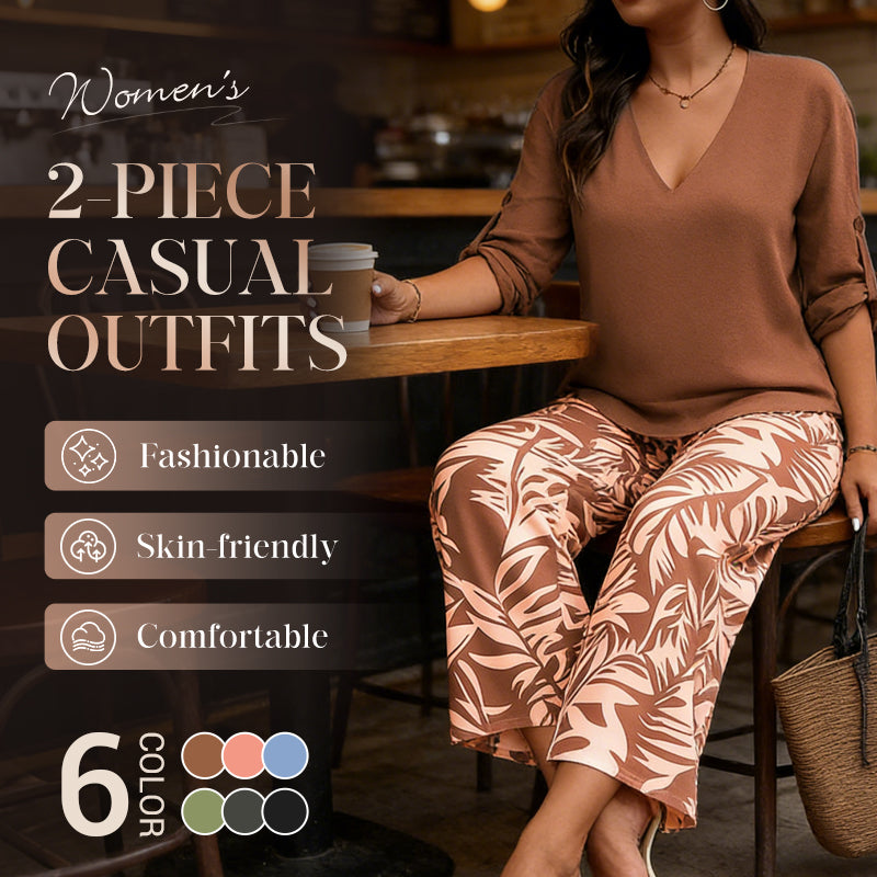Aisling | Patterned Wide-Leg Set