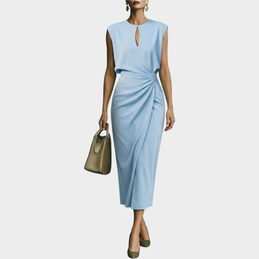 Cosette | Draped Midi Dress