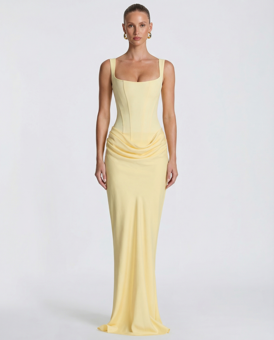 Aisling | Hourglass Corset Maxi Dress