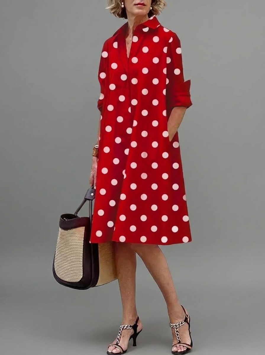 Celestine | Breathable Casual Long Sleeve Button Maxi Dress