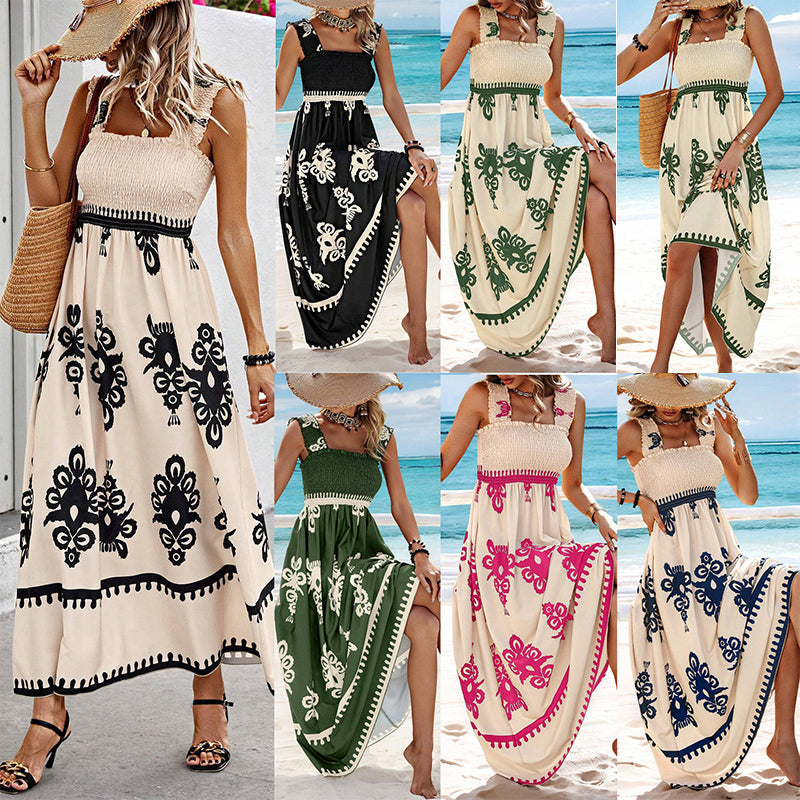 Adelicia | Printed Off-Shoulder Midi Dress