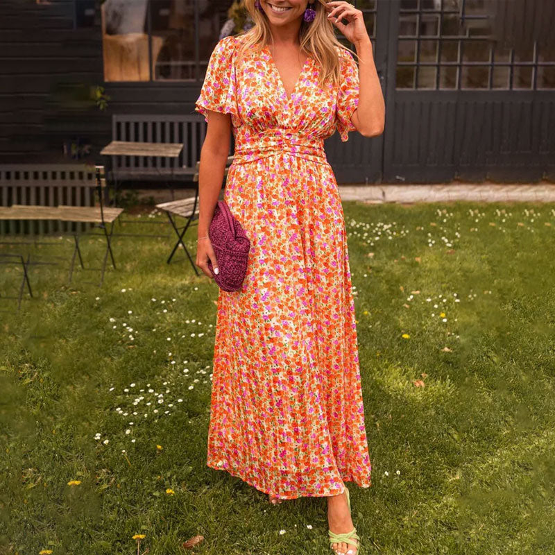 Freyja™ | Classic Women V-Neck Dress