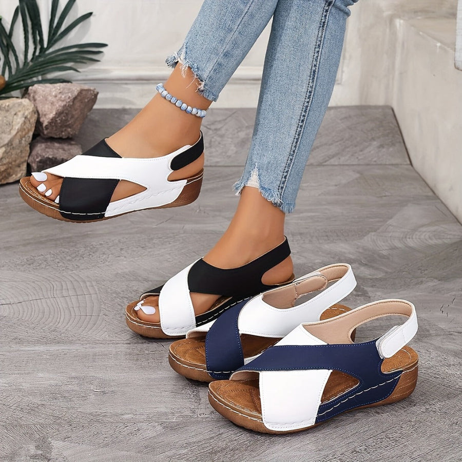 Hailey | Slope Heel Sandals
